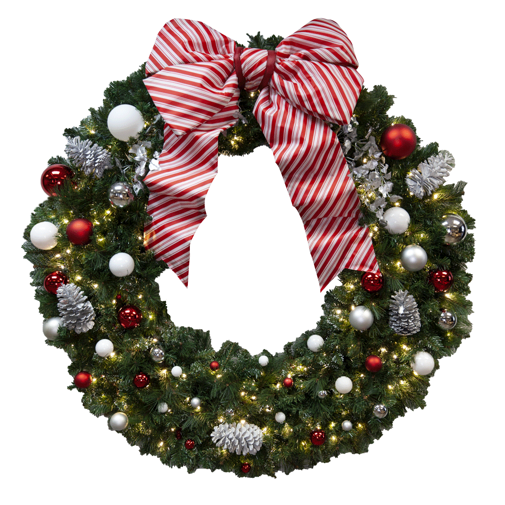 Candy Cane Wreath